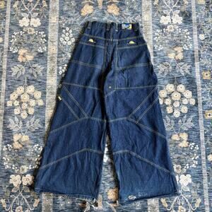 Vintage 1990s Kik Wear Baggy Rave Pants